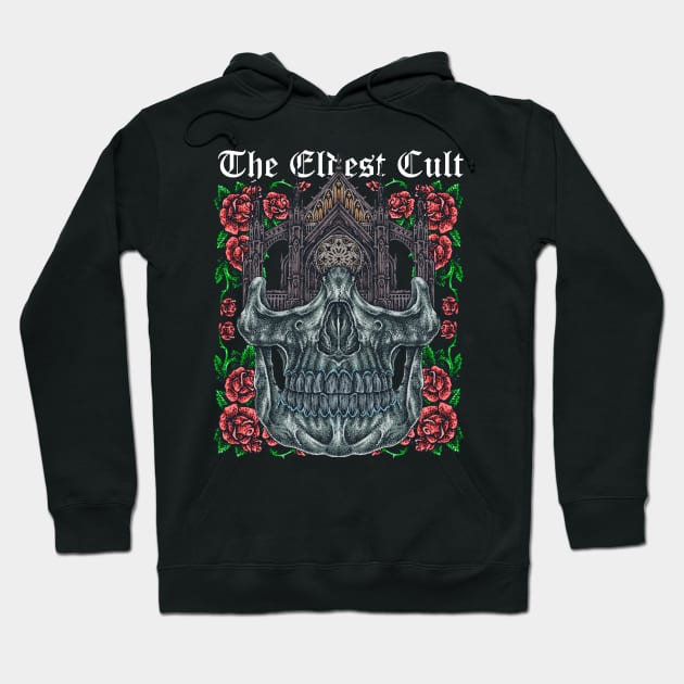 Notre Dame De Paris Skull - TheEldestCult Hoodie by BlackRavenOath